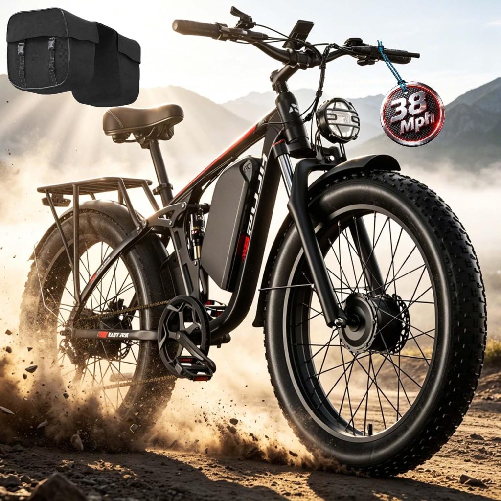 4000W Dual Motor Ebike 52V Up to 100 Miles 52V 24" Fat Tire PU354 review - Electric bike 4000W Dual Motor Ebike 52V Up to Miles 52V 24" Fat Tire PU354