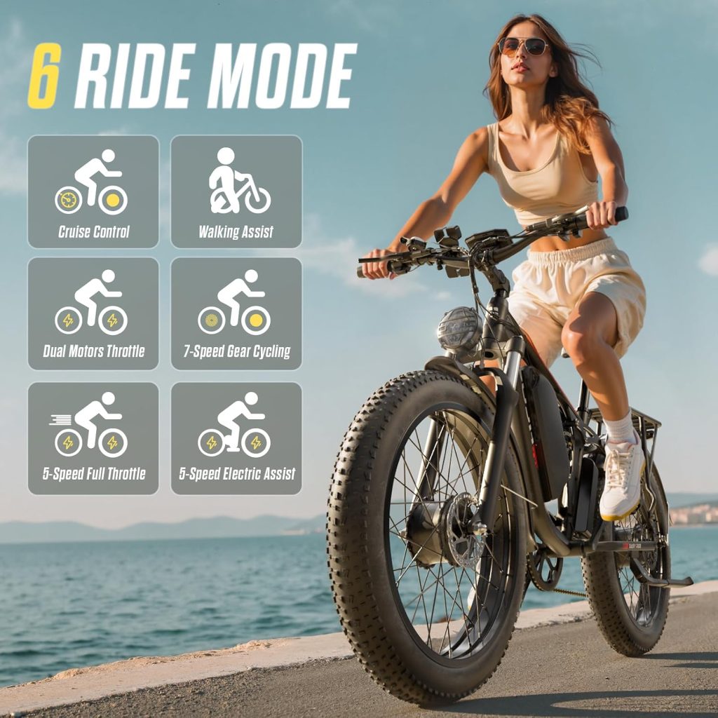 8000W Dual Motor E-Bike Up to 110 Mi 60V 24" Fat Tire for Adults PU364 review - Electric bike 8000W Dual Motor E-Bike Up to Mi 60V 24" Fat Tire for Adults PU364