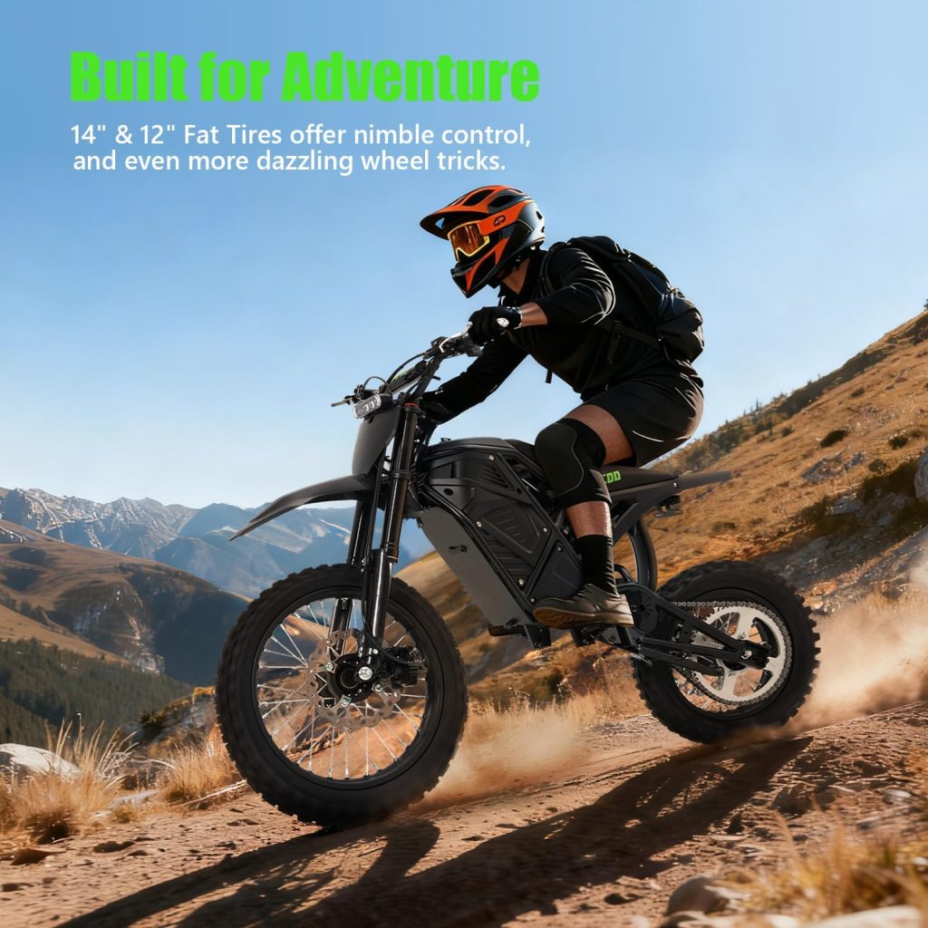 Electric Motorcycle For Teens & Adults review - Electric bike Electric Motorcycle For Teens & Adults,Electric Dirt Bike, Best Electric Mountain EBike,3500W Mid-Mounted Motor e Bikes 40MPH