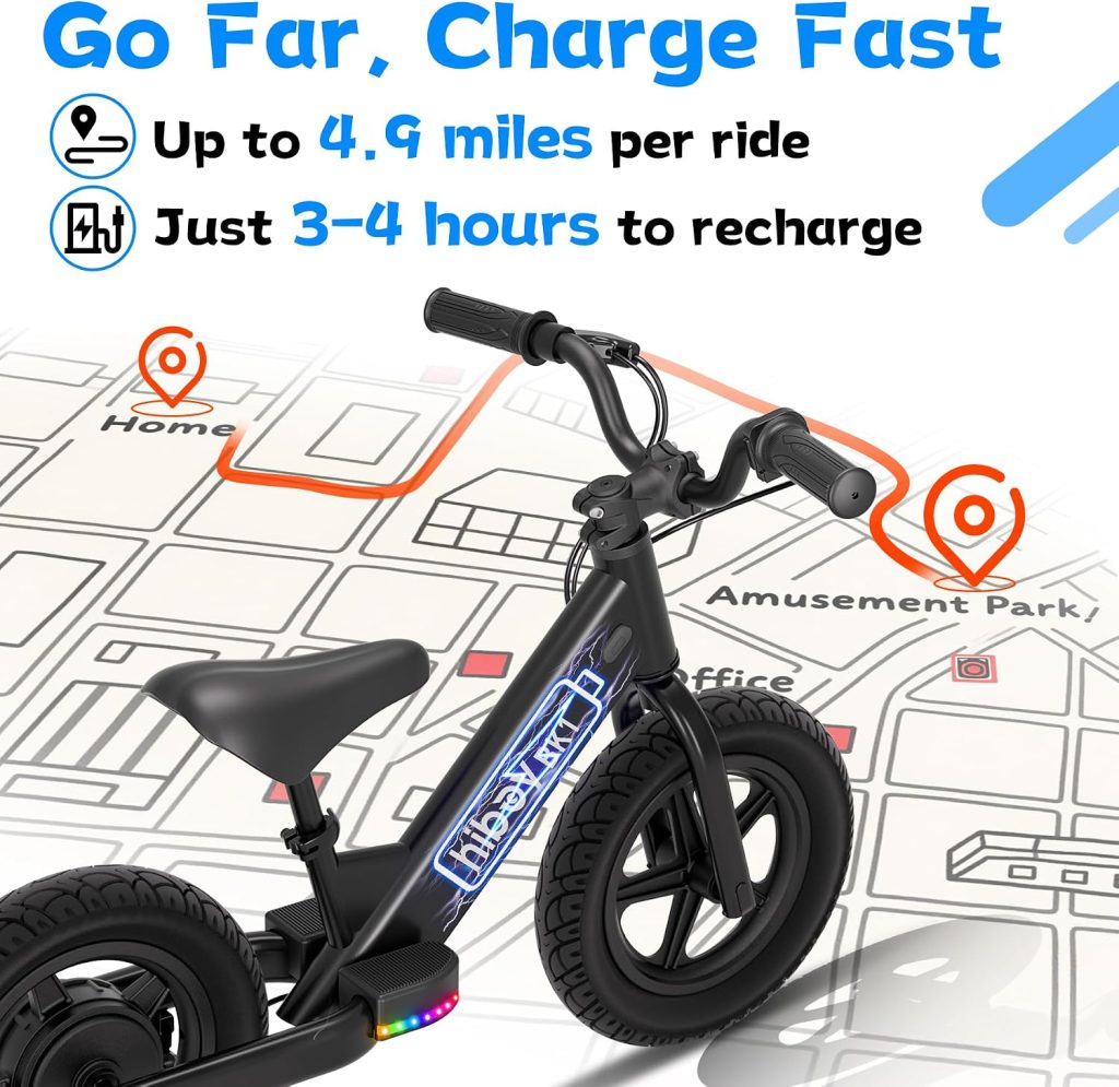 Hiboy BK1 Kids Electric Balance Bike review - Electric bike Hiboy BK1 Kids Electric Balance Bike, Ages 3-5, 12-Inch Tires, UL 2272