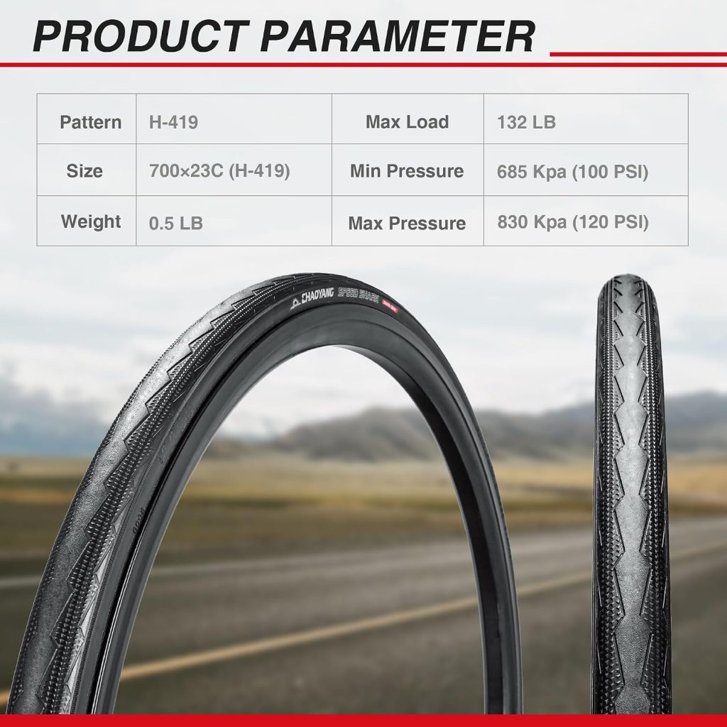 Chao YANG Road Bike Tire Set, Foldable 700 x 23c Road Bike Tires review - Bike Accessories https://www.amazon.com/dp/B0987KFJQV - Chao YANG Road Bike Tire Set, Foldable x 23c Road Bike Tires