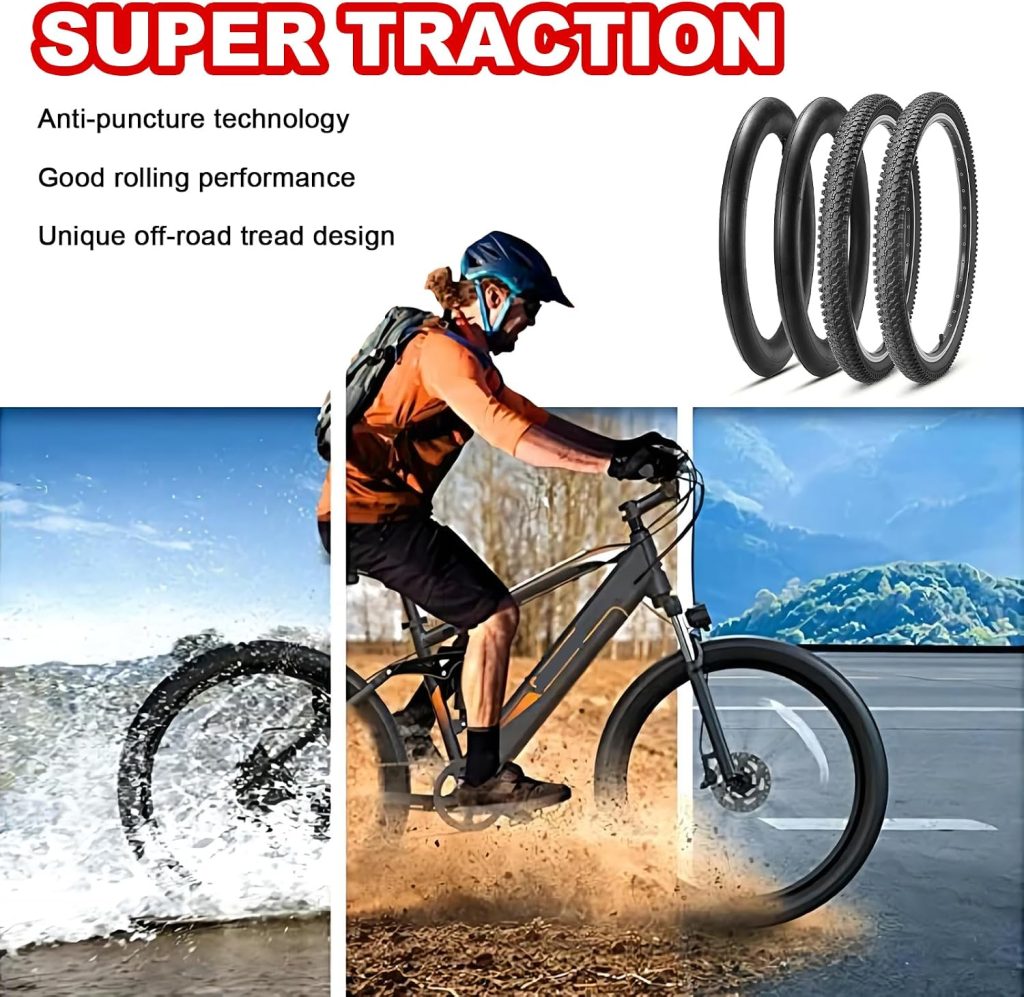 2-Pack 26x1.95/24x1.95/20x2.125 Inch Mountain Bike Tires, Off-Road Bicycle Replacement Folding MTB Tires Set, Schrader Valve Bike Tubes, Bicycle Tire Levers and Tire Liners review - Bike Accessories https://www.amazon.com/dp/B0D66XFRZL - 2-Pack 26x1.95/24x1.95/20x2.125 Inch Mountain Bike Tires, Off-Road Bicycle Replacement Folding MTB Tires Set, Schrader Valve Bike Tubes, Bicycle Tire Levers and Tire Liners review