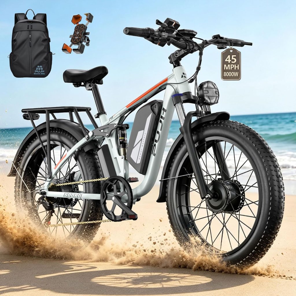 8000W Dual Motor E-Bike Up to 110 Mi 60V 24" Fat Tire for Adults PU364 review - Electric bike https://www.amazon.com/dp/B0DZNRZMKV - 8000W Dual Motor E-Bike Up to Mi 60V 24" Fat Tire for Adults PU364