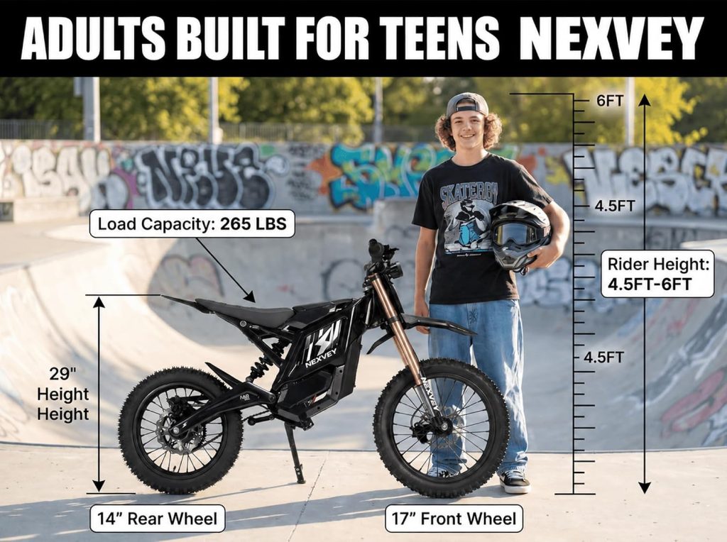NEXVEY FLASH PRO Electric Dirt Bike for Adults, 5000W Peak Mid-Drive Motor Electric Motorcycle with Wheelie Assist, 55 MPH 50 Miles 60V 27Ah, 17/14" Tires All-Terrain Off-Road E-Bike review - Electric bike https://www.amazon.com/dp/B0H6FS8BFS - NEXVEY FLASH PRO Electric Dirt Bike for Adults, 5000W Peak Mid-Drive Motor Electric Motorcycle with Wheelie Assist, MPH Miles 60V 27Ah,/14" Tires All-Terrain Off-Road E-Bike review