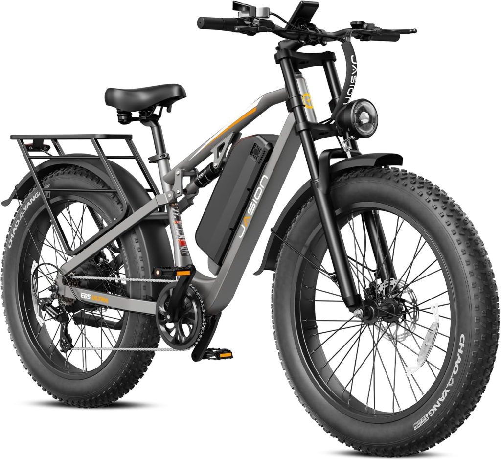 Jasion EB5 MAX/Ultra Electric Bike for Adults,2000W/2500W Peak Motor,720Wh/1040Wh Battery Electric Mountain Bike, 26'' x 4'' Fat Tire Ebike, Cruise Control,Dual Suspension and Hydraulic Brakes review - Electric bike Jasion EB5 MAX/Ultra Electric Bike for Adults,2000W/2500W Peak Motor,720Wh/1040Wh Battery Electric Mountain Bike, 26'' x 4''