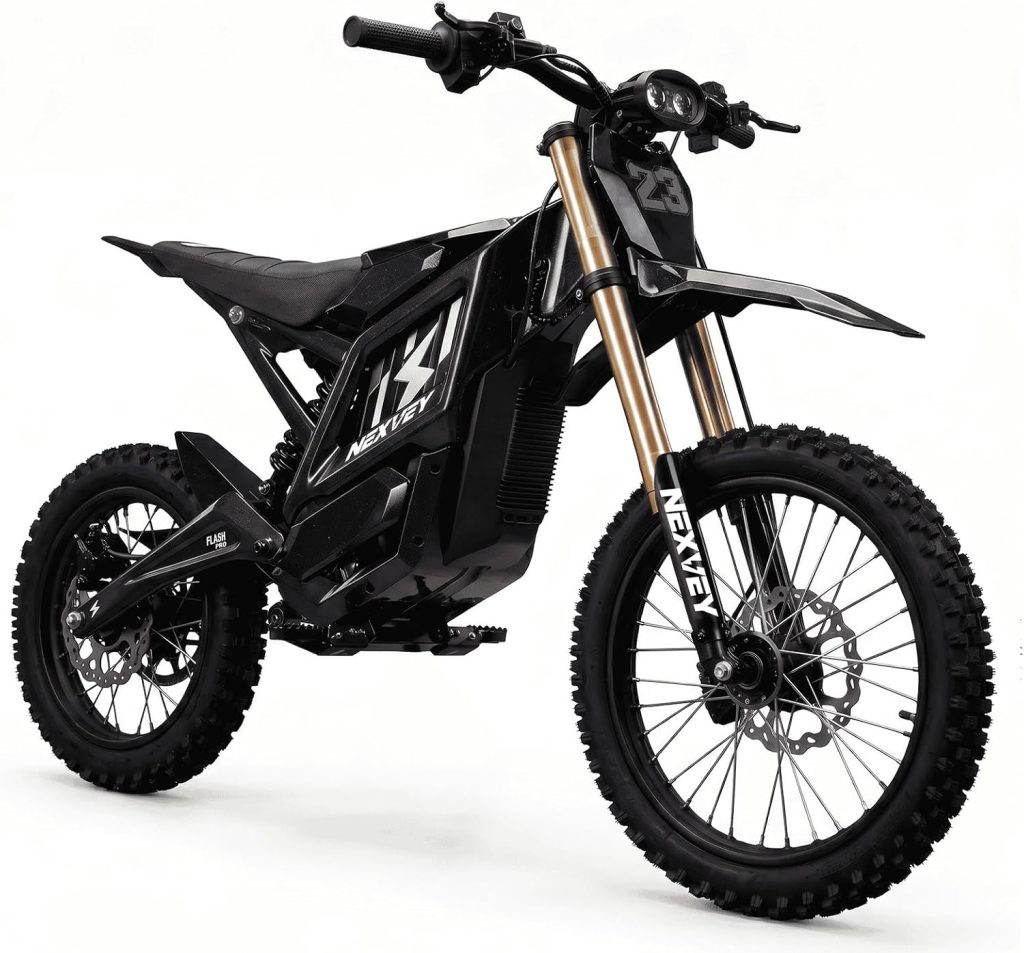 NEXVEY FLASH PRO Electric Dirt Bike for Adults, 5000W Peak Mid-Drive Motor Electric Motorcycle with Wheelie Assist, 55 MPH 50 Miles 60V 27Ah, 17/14" Tires All-Terrain Off-Road E-Bike review - Electric bike NEXVEY FLASH PRO Electric Dirt Bike for Adults, 5000W Peak Mid-Drive Motor Electric Motorcycle with Wheelie Assist, MPH Miles 60V 27Ah,/14" Tires All-Terrain Off-Road E-Bike review