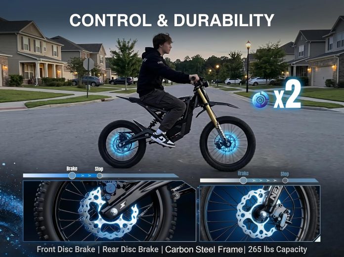 NEXVEY FLASH PRO Electric Dirt Bike for Adults, 5000W Peak Mid-Drive Motor Electric Motorcycle with Wheelie Assist, MPH Miles 60V 27Ah,/14" Tires All-Terrain Off-Road E-Bike review NEXVEY FLASH PRO Electric Dirt Bike for Adults, 5000W Peak Mid-Drive Motor Electric Motorcycle with Wheelie Assist, MPH Miles 60V 27Ah,/14" Tires All-Terrain Off-Road E-Bike review