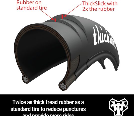 WTB ThickSlick Hybrid Bike Tire (26/29″/700c, Black/White, Flat Guard Opt.) review WTB ThickSlick Hybrid Bike Tire (26/29"/700c, Black/White, Flat Guard Opt.)